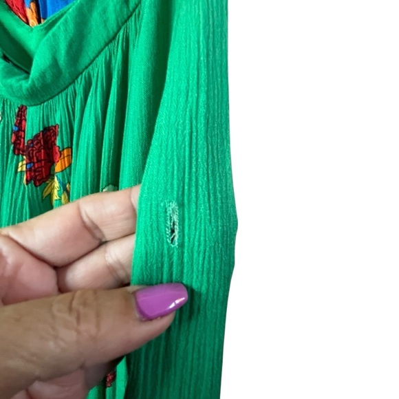 Free People Bali Birds of Paradise Floral Flowy Strapless Wide Leg Jumpsuit SZ S - Picture 14 of 15